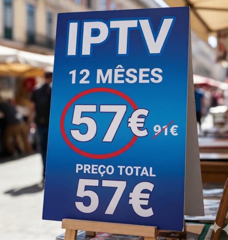 Subscrição IPTV 12 Meses Portugal