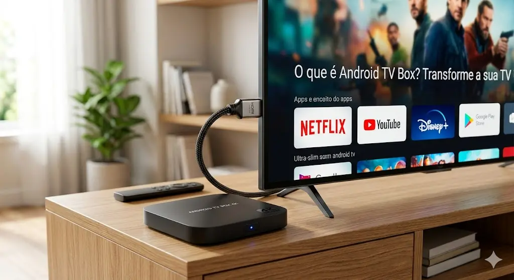 Descubra o que é Android TV Box, como funciona e como escolher a melhor para streaming 4K em Portugal. Guia completo com dicas de hardware e apps.