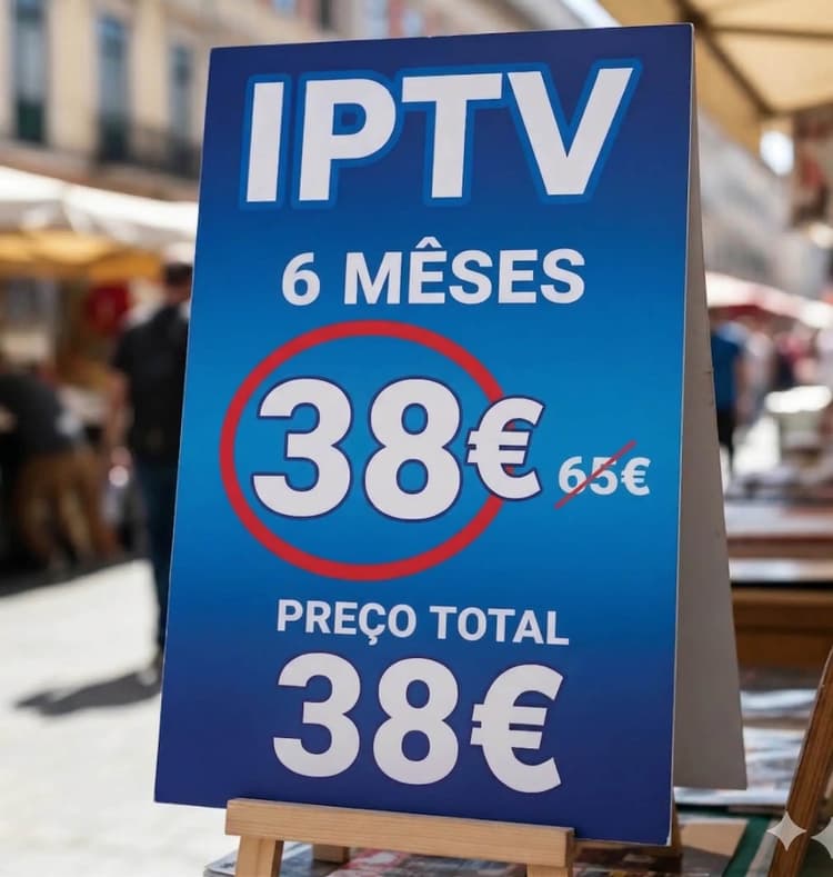 Subscrição IPTV 6 Meses Portugal