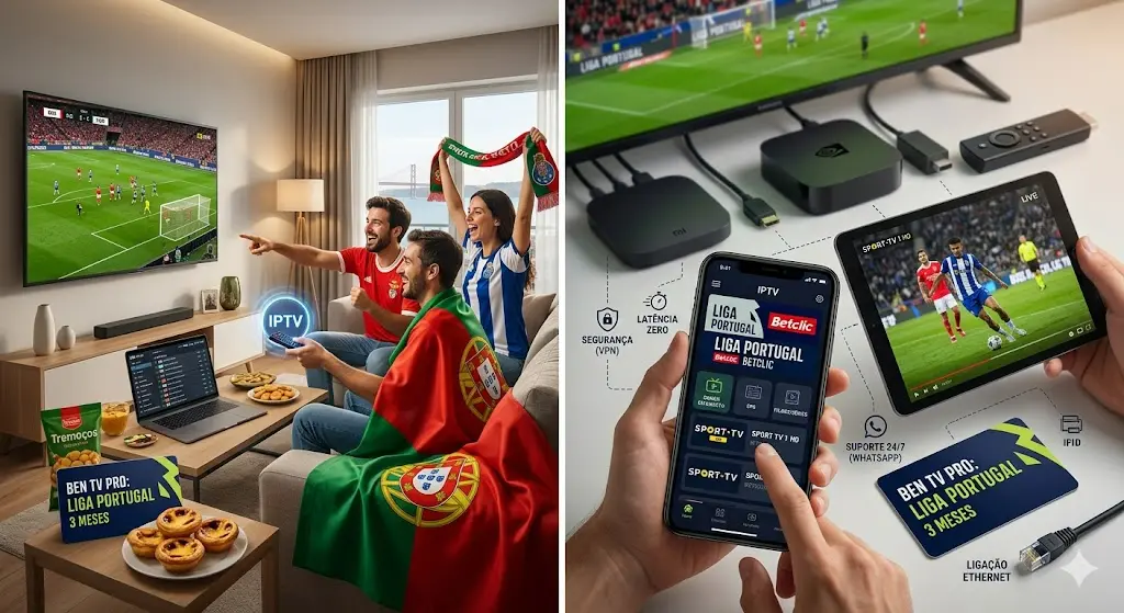 Assinatura de 3 meses liga primera portugal iptv subscription